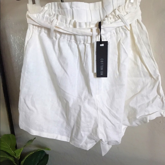 Cotton On White Belted Shorts - Picture 3 of 3
